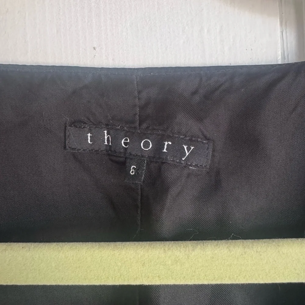 Theory Charcoal Gray Grid Pattern Vest - Picture 4 of 5